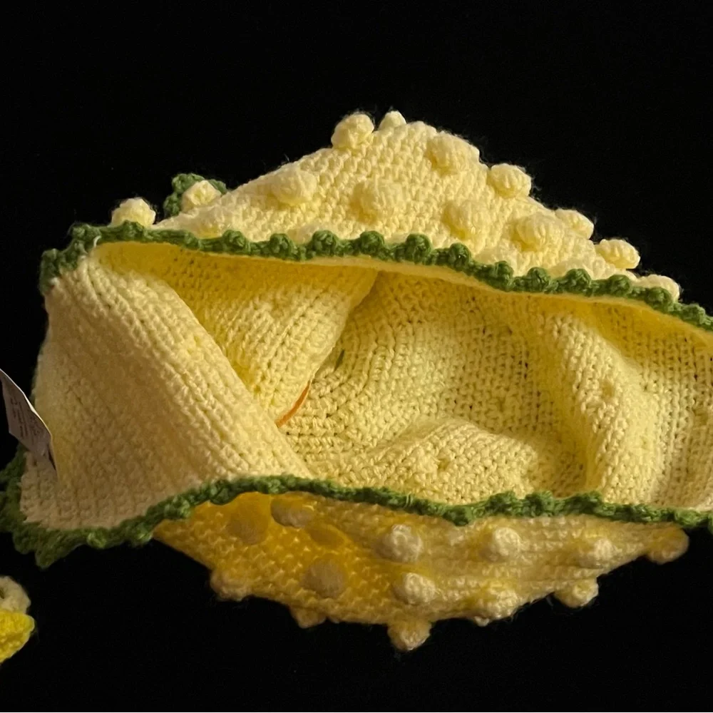 Seattle Hat Shop Hand Made Crochet Baby Blossom Hat -  NWT
